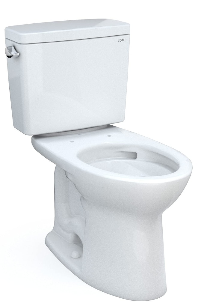 Toto Drake Two-Piece Elongated 1.6 GPF Universal Height Toilet: $254