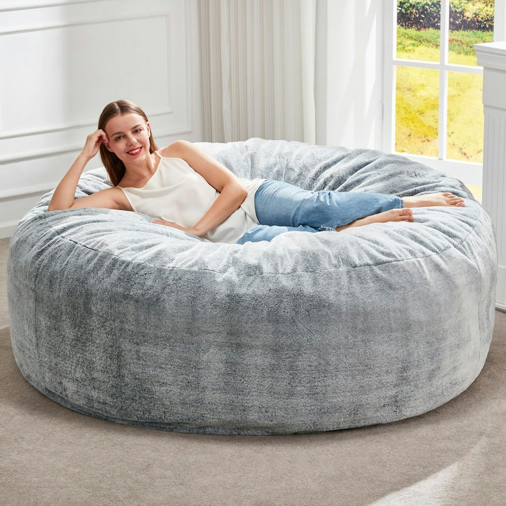 5-Foot Memory Foam Bean Bag Chair: $99