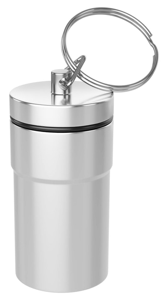 EZY Dose Stainless Steel Keychain Pill Case: $5.90