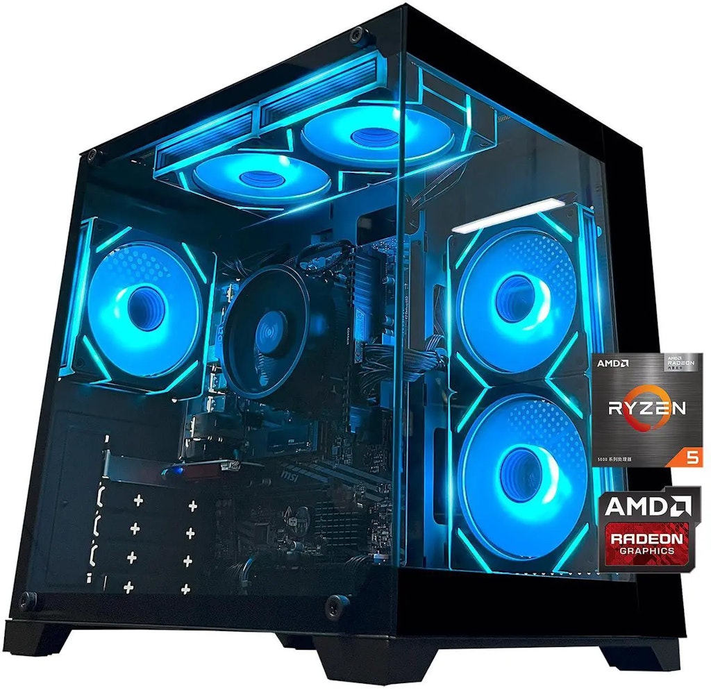 YAWYORE Ryzen 5 5600GT Desktop Gaming PC: $543