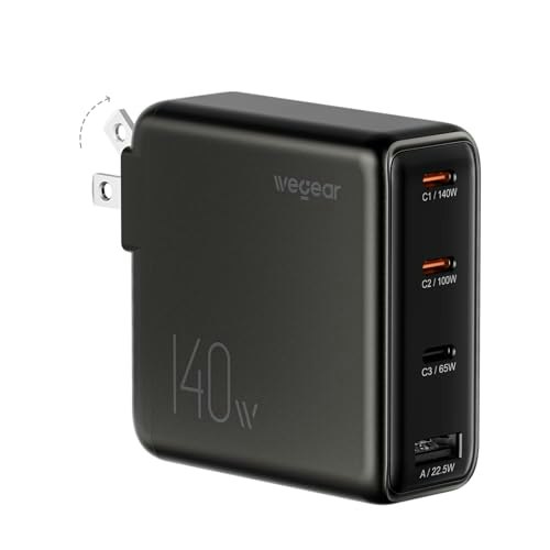 Wegear 140W 4-Port GaN USB-C Laptop Charger for $24 + free shipping w/ Prime