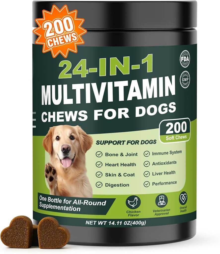 24-in-1 Dog 200-Count Chewable Multivitamin : $10.49