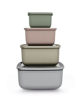 Art & Cook 8-Piece Rectangle Bowl Set w/ Lids: $8.99