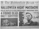 Halloween Michael Myers Haddonfield Herald Night Massacre Mini Poster for $2 + free shipping