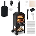 Costway Outdoor Wood Fire Pizza Oven & Grill for $162 + free shipping