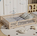 Triple Tree Montessori Kids' Full Floor Bed Frame for $58 + free shipping