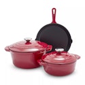 Sur La Table Enameled Cast Iron 5-Piece Set for $160 + free shipping