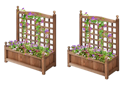2 Patiojoy Wooden Plant Boxes w/ Trellis for $70 + free shipping