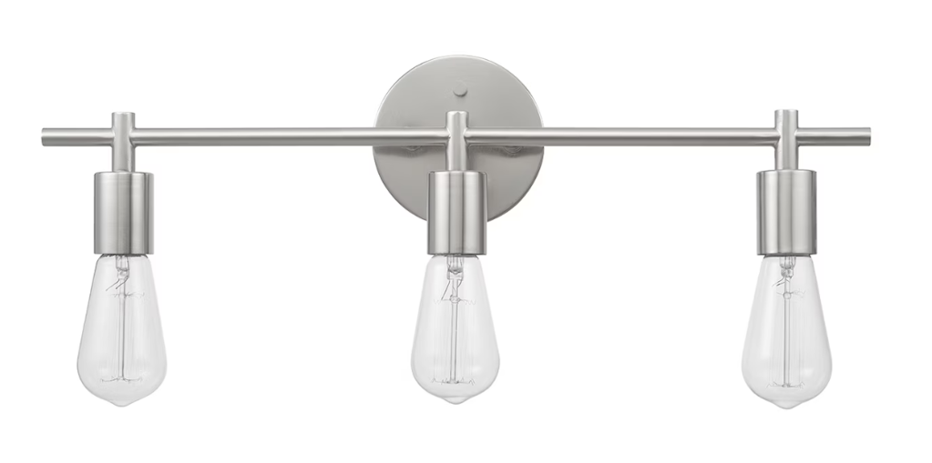 Better Homes & Gardens Modern 3-Light Vanity Fixture: $23 Better Homes & Gardens Modern 3-Light Vanity Fixture: $23