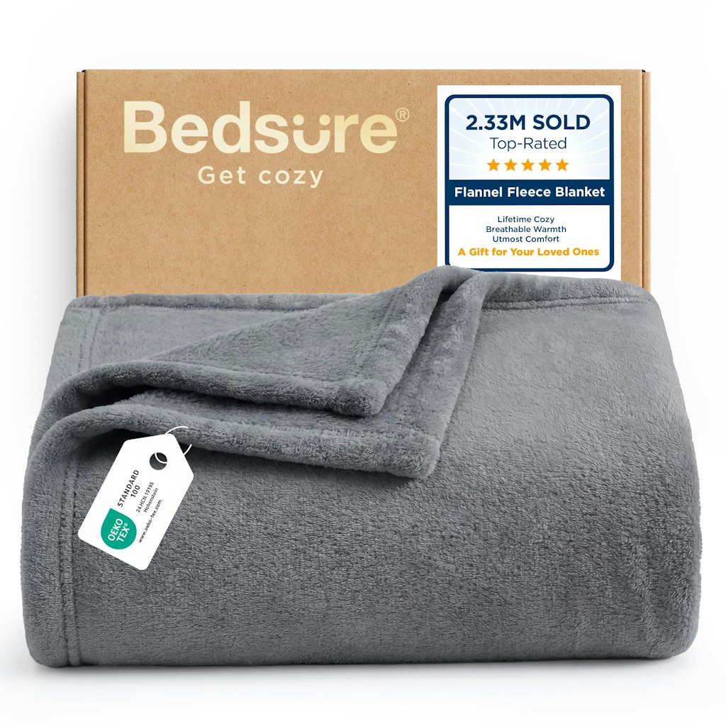 Bedsure GentleSoft Fleece 50" x 60" Throw Blanket: $9.98