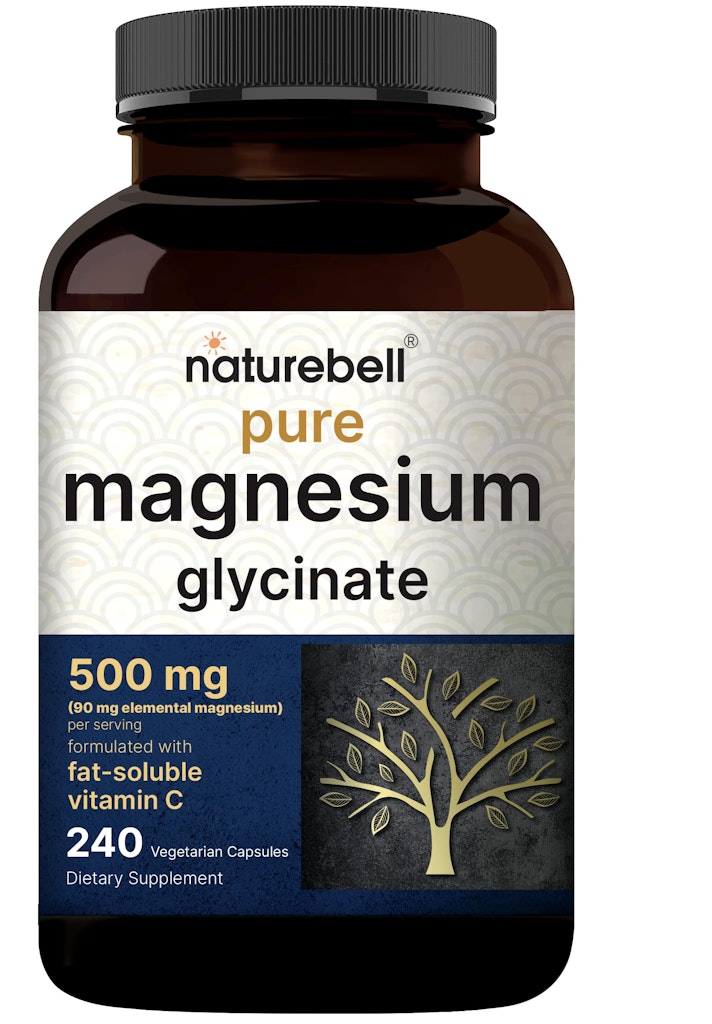 NatureBell Magnesium Glycinate 500mg 240-Count Veggie Capsules: $11 w/ Subscribe & Save