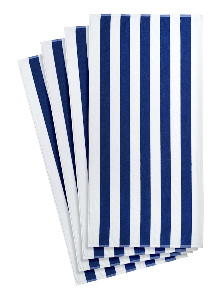 Mainstays Cabana Stripe Beach Towel 4-Pack: $15