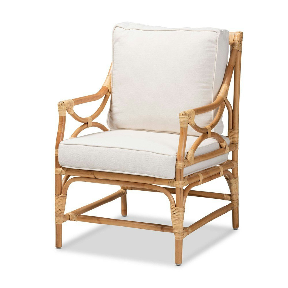 Brandon Fabric Upholstered Button Tufted Armchair: $377.99