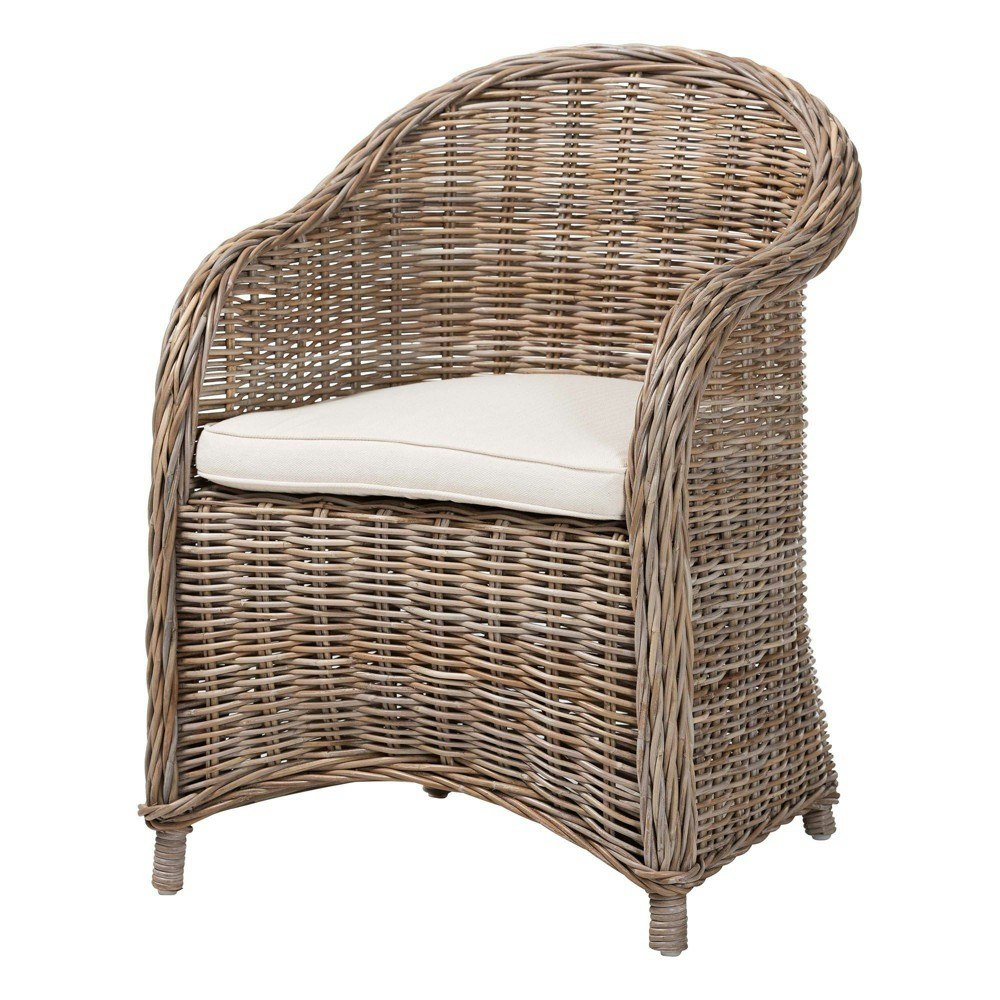 Bali & Pari Amanda Natural Rattan Armchair: $389.99