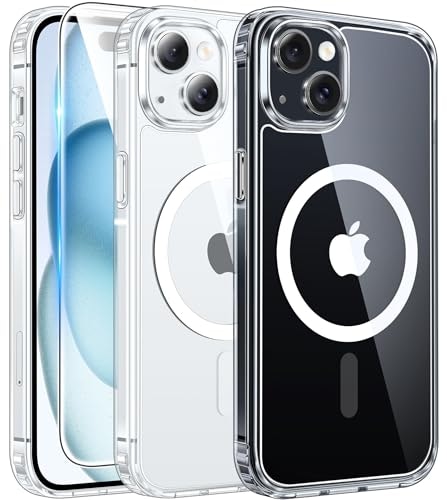 FNTCASE iPhone 15 Magnetic Clear Case w/ Screen Protector: $6.29 FNTCASE iPhone 15 Magnetic Clear Case w/ Screen Protector: $6.29