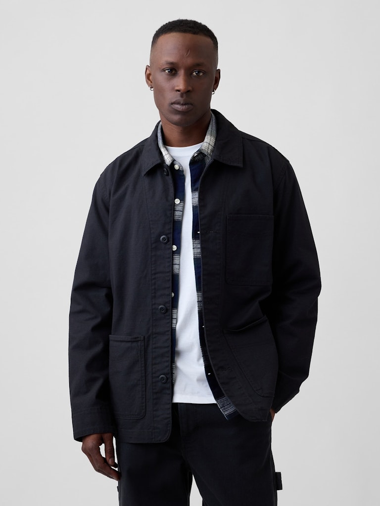 Relaxed Twill Chore Jacket: $53.99 Relaxed Twill Chore Jacket: $53.99