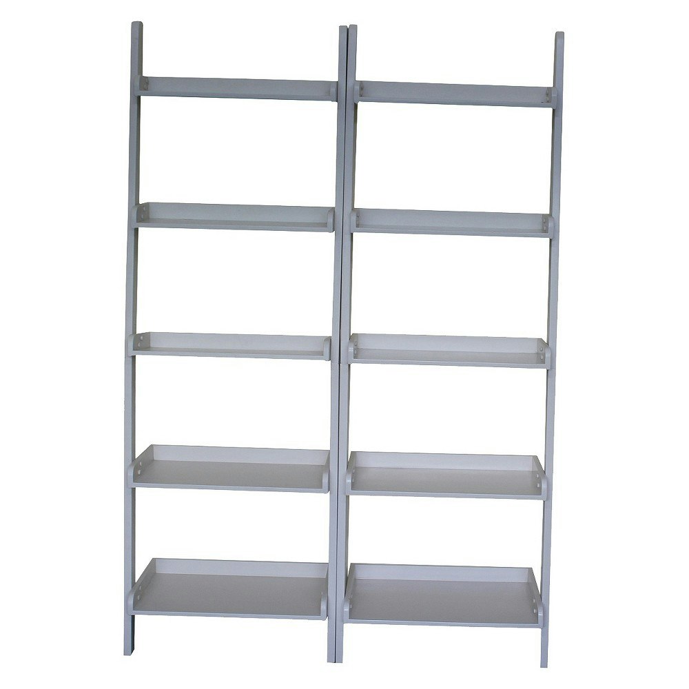 International Concepts 5-Shelf Leaning Bookcase 2-Pack: $289.99 International Concepts 5-Shelf Leaning Bookcase 2-Pack: $289.99