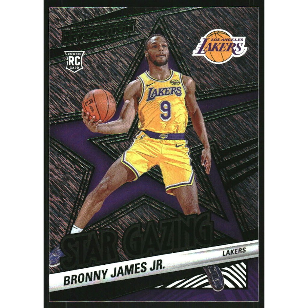 2024-25 Panini Revolution Bronny James Jr. Star Gazing Green Storm Card: $10.80