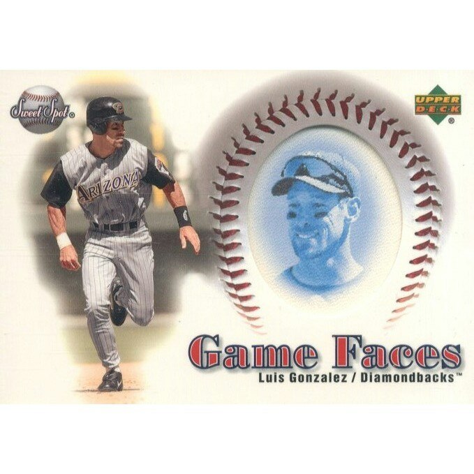 Luis Gonzalez 2002 Sweet Spot Game Face Blue Portrait Baseball Card #167: $10.50
