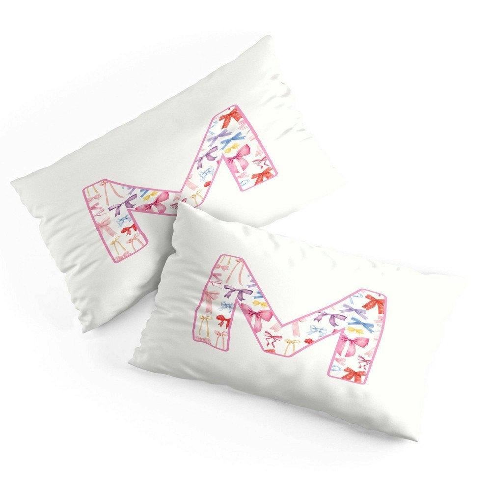 Deny Designs April Lane Bow Monogram King Microfiber Pillow Sham: $35.49 Deny Designs April Lane Bow Monogram King Microfiber Pillow Sham: $35.49