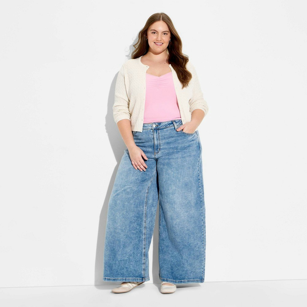 Wild Fable Women's Mid-Rise Wide Leg Jeans: $35
