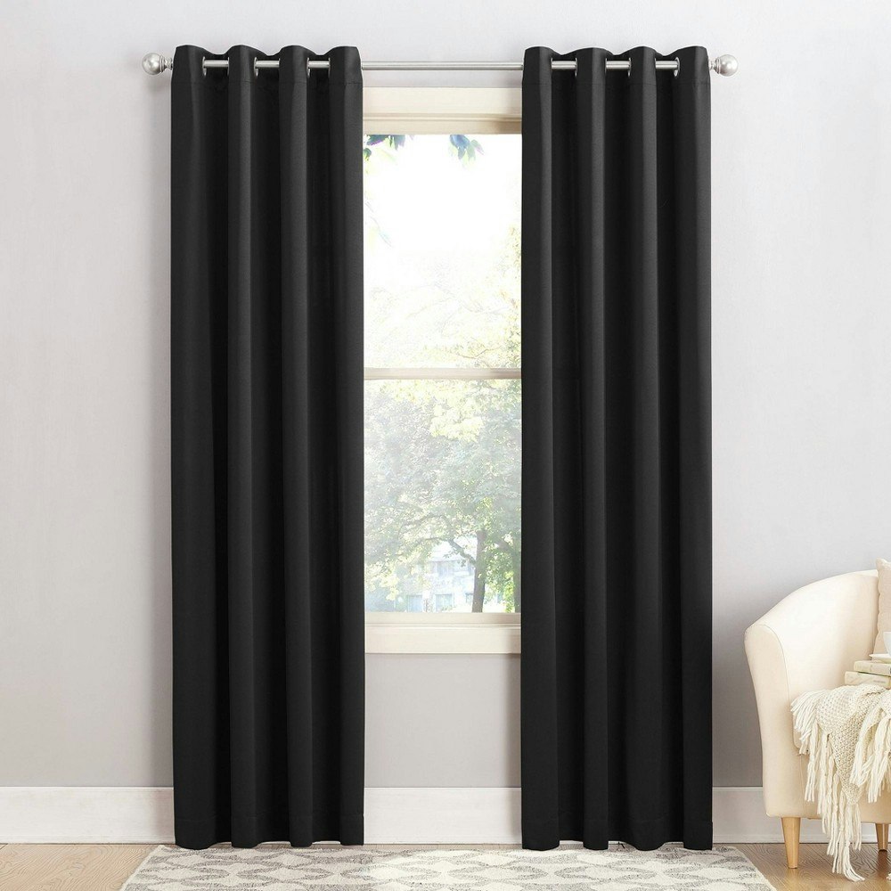 Sun Zero Seymour Room Darkening Grommet Curtain Panel 54"x54": $21.99 Sun Zero Seymour Room Darkening Grommet Curtain Panel 54"x54": $21.99