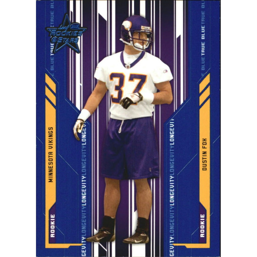 2005 Leaf Rookies and Stars Longevity True Blue Parallel #134 Dustin Fox: $10.80