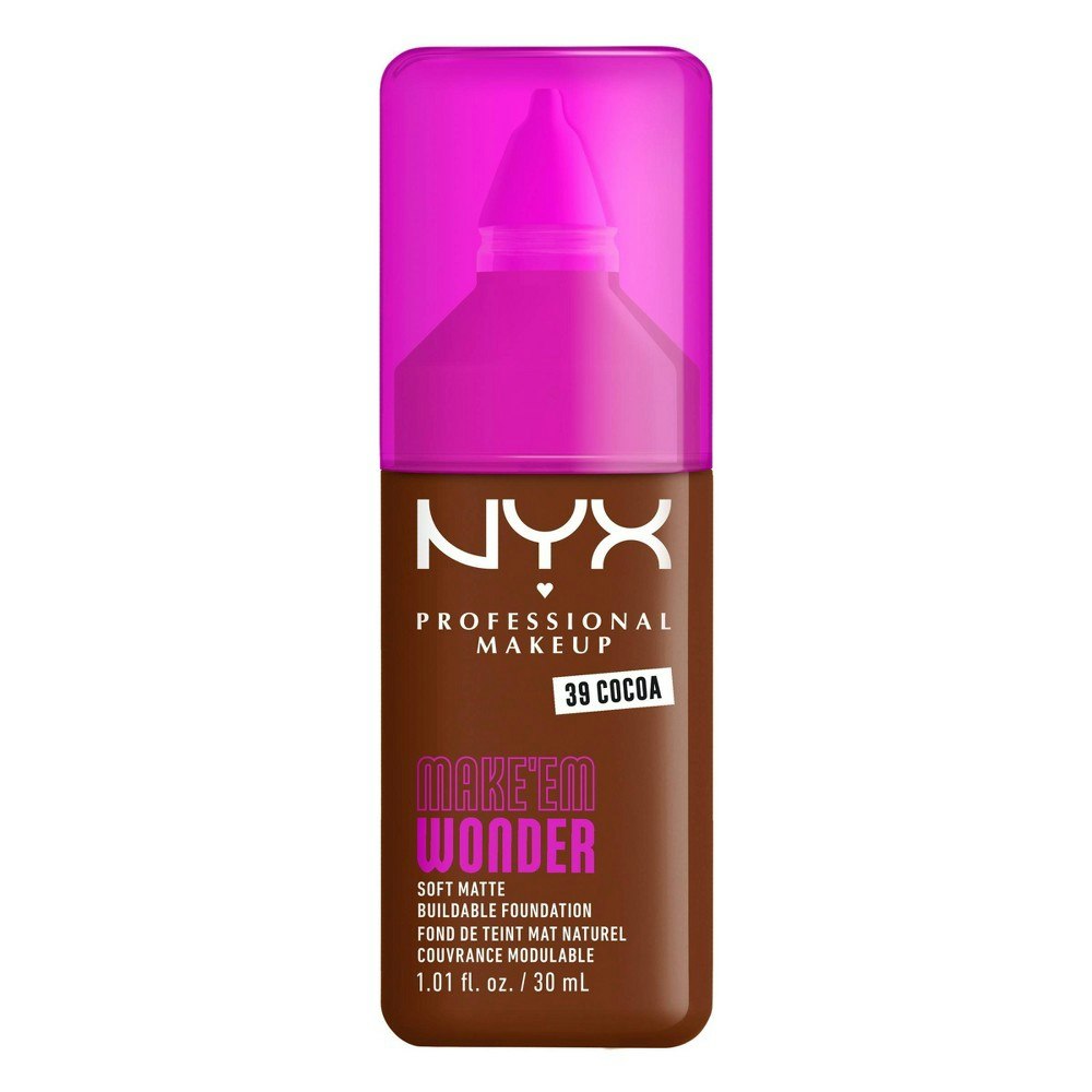 Nyx Professional Makeup Make ’Em Wonder 24H Soft Matte Foundation: $14.99 Nyx Professional Makeup Make ’Em Wonder 24H Soft Matte Foundation: $14.99