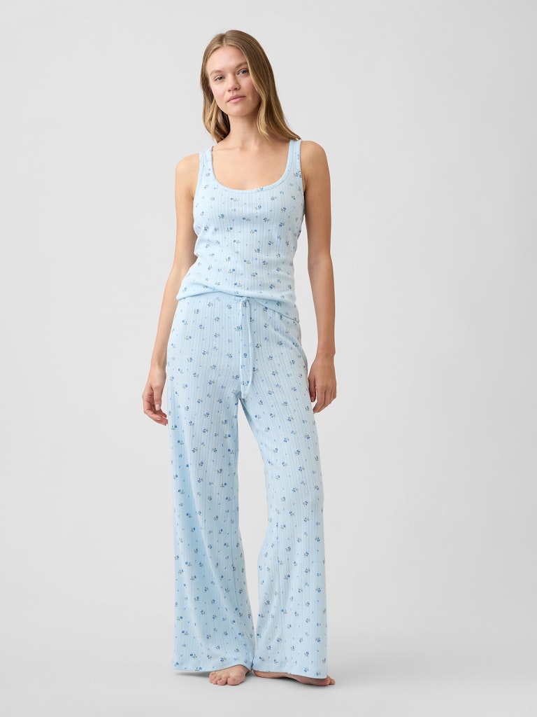 Relaxed Pointelle Pajama Pants: $11.99