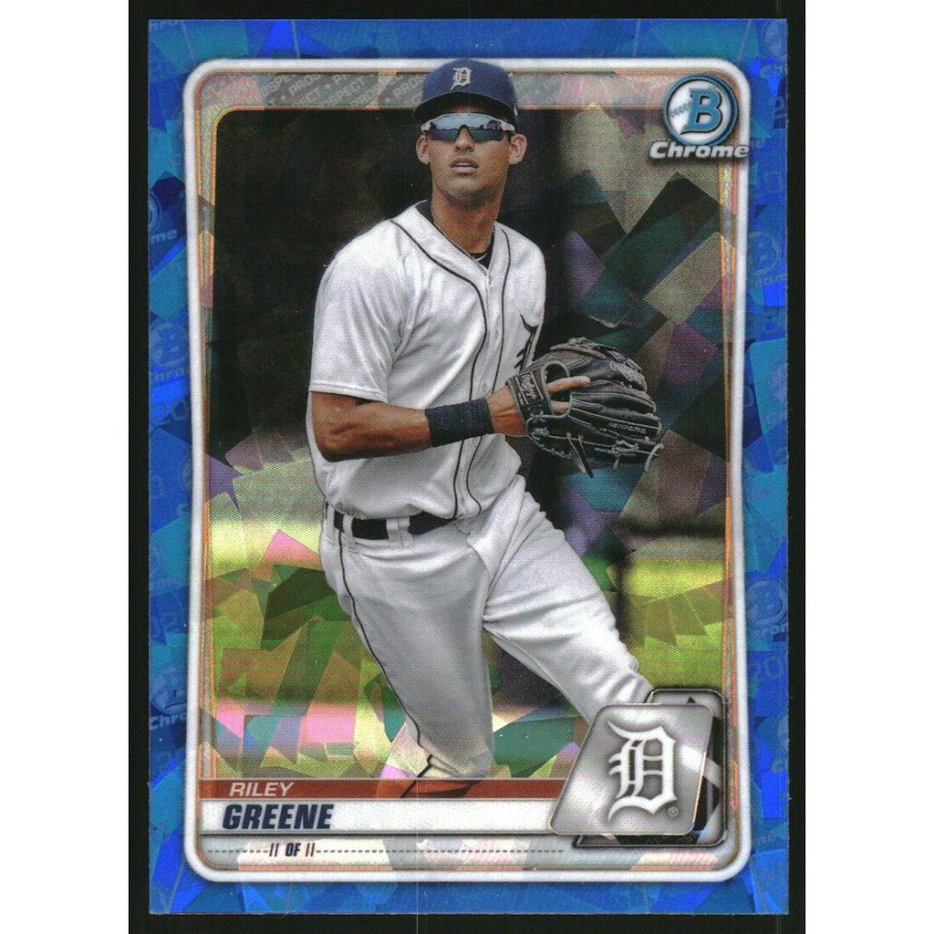 2020 Bowman Chrome Draft Sapphire Riley Greene #BD180 Trading Card: $10.80