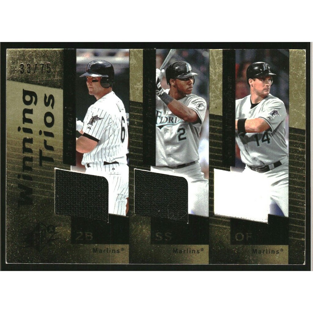 2007 SPx Winning Trios Gold Dan Uggla, Hanley Ramirez, and Josh Willingham Card: $22.50