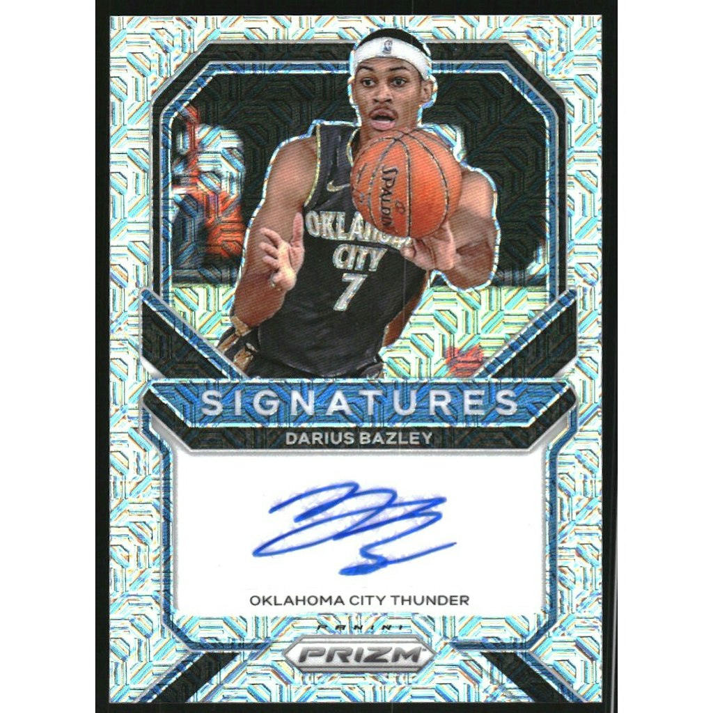 2020-21 Panini Prizm Signatures Mojo Darius Bazley Card #23: $54