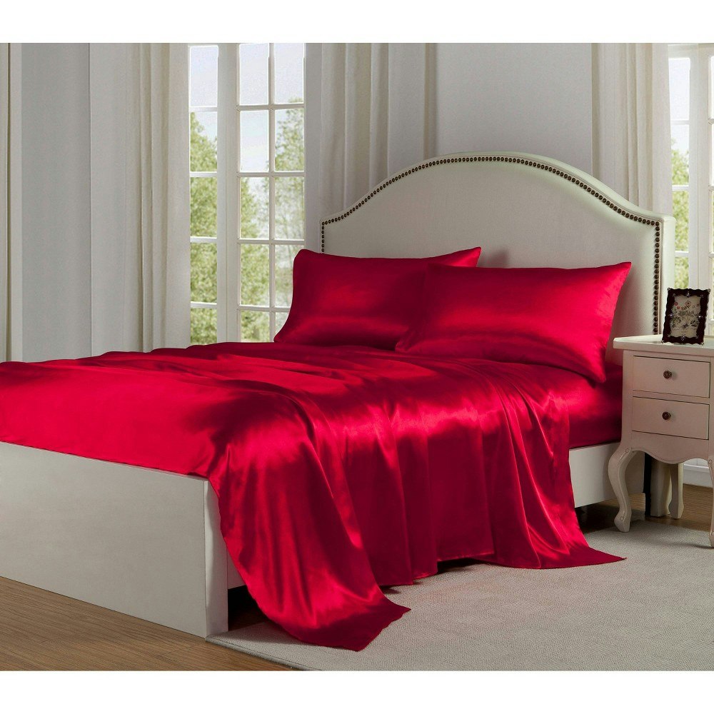 Belles & Whistles Queen Satin Sheet Set: $25.49 Belles & Whistles Queen Satin Sheet Set: $25.49