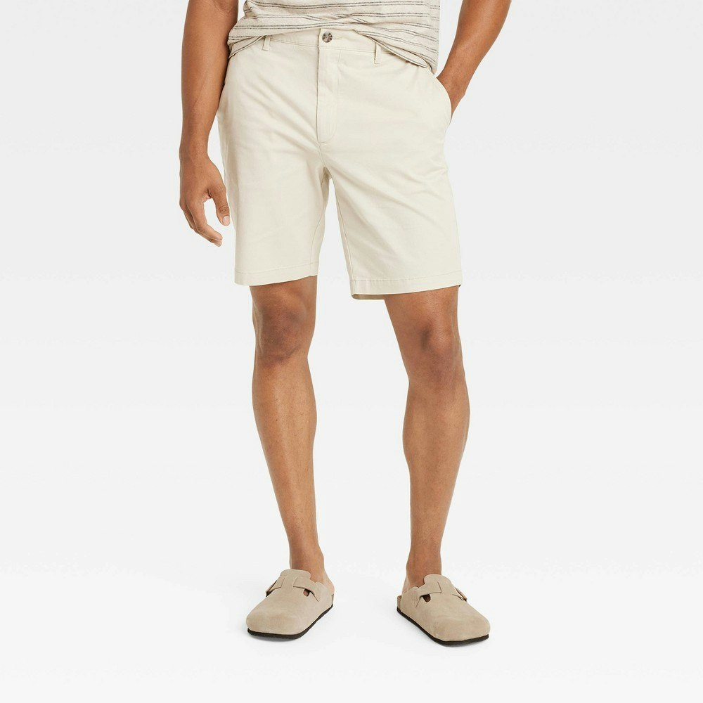 Goodfellow & Co Men's 9-Inch Slim Fit Flat Front Chino Shorts: $25 Goodfellow & Co Men's 9-Inch Slim Fit Flat Front Chino Shorts: $25
