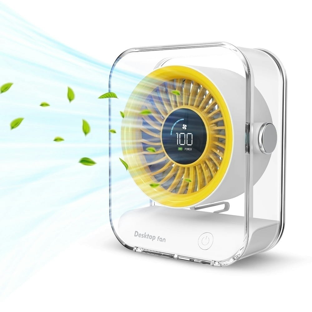 Skdwakiz 6-Speed Rechargeable Desk Fan: $19.99