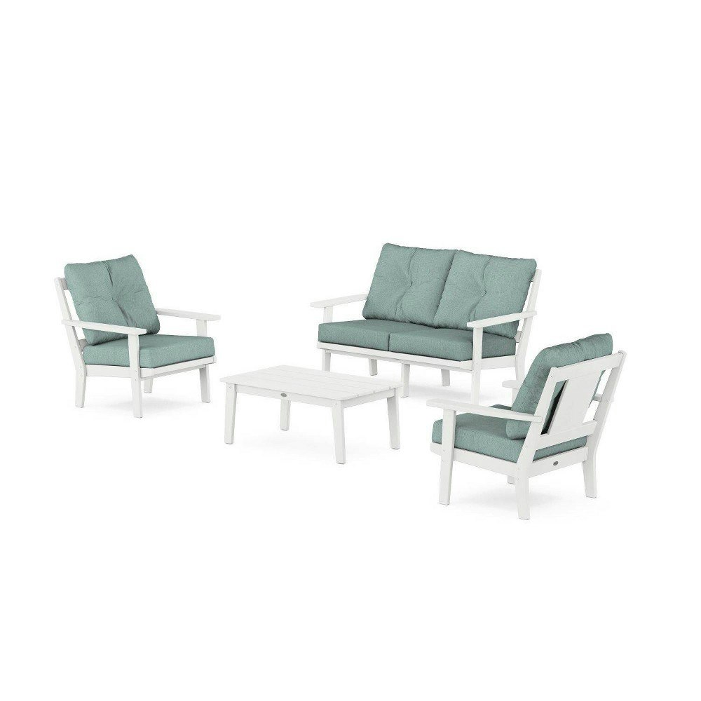 Polywood Prairie 4-Piece Deep Seating Outdoor Patio Conversation Set: $2,549.99 Polywood Prairie 4-Piece Deep Seating Outdoor Patio Conversation Set: $2,549.99