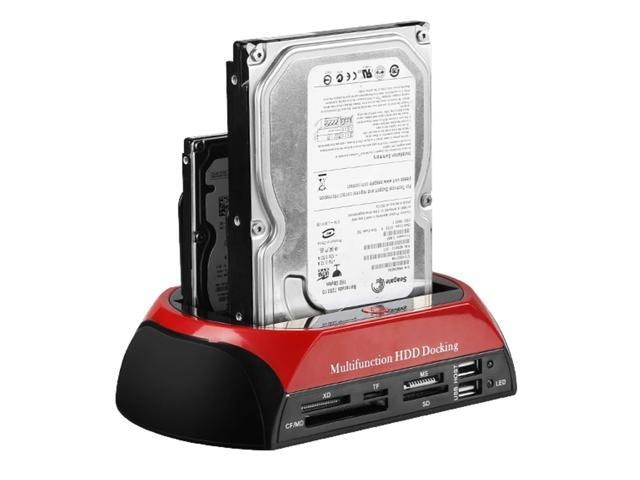 SATA and IDE Dual Bay Hard Drive Docking Station with Card Reader: $37.99 SATA and IDE Dual Bay Hard Drive Docking Station with Card Reader: $37.99