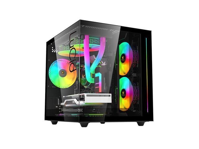 Kingsman Lucid M-ATX/ITX Mini Tower Computer Case: $69.39
