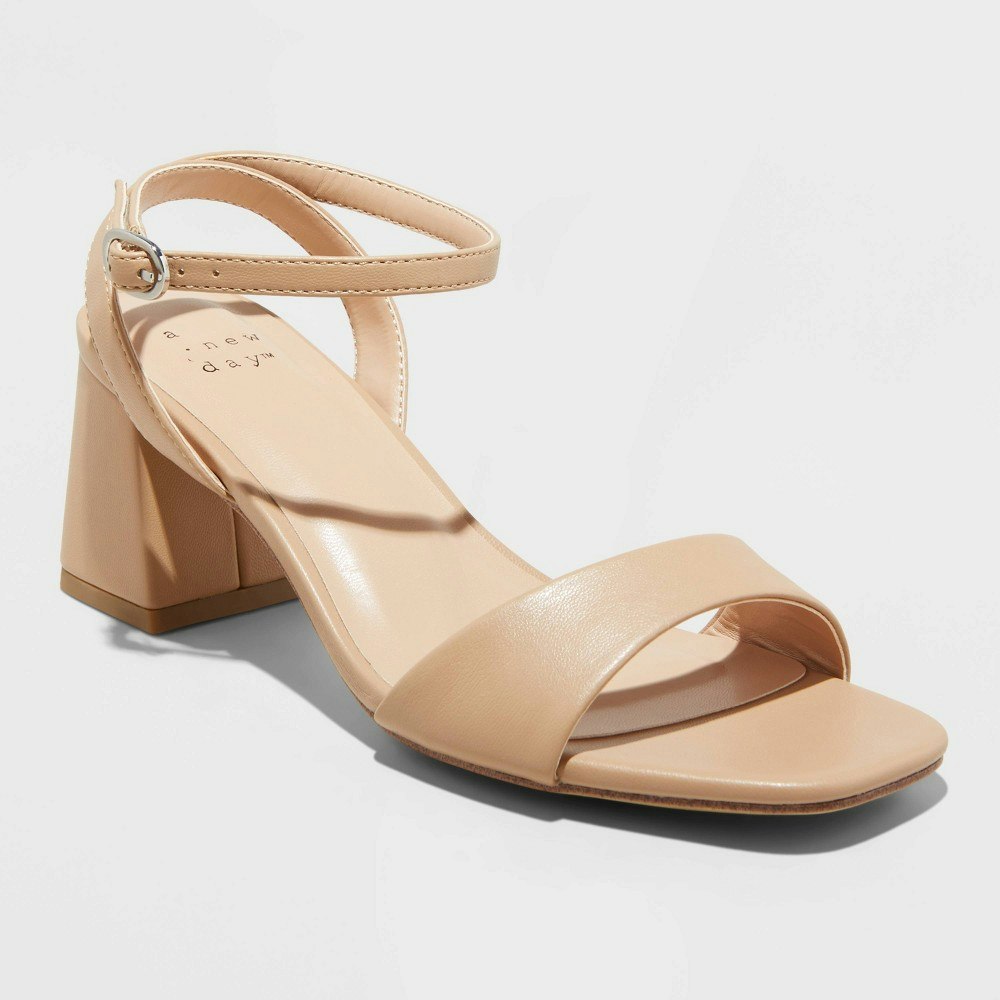 A New Day Women's Shannon Memory Foam Block Heel Sandals: $28 A New Day Women's Shannon Memory Foam Block Heel Sandals: $28