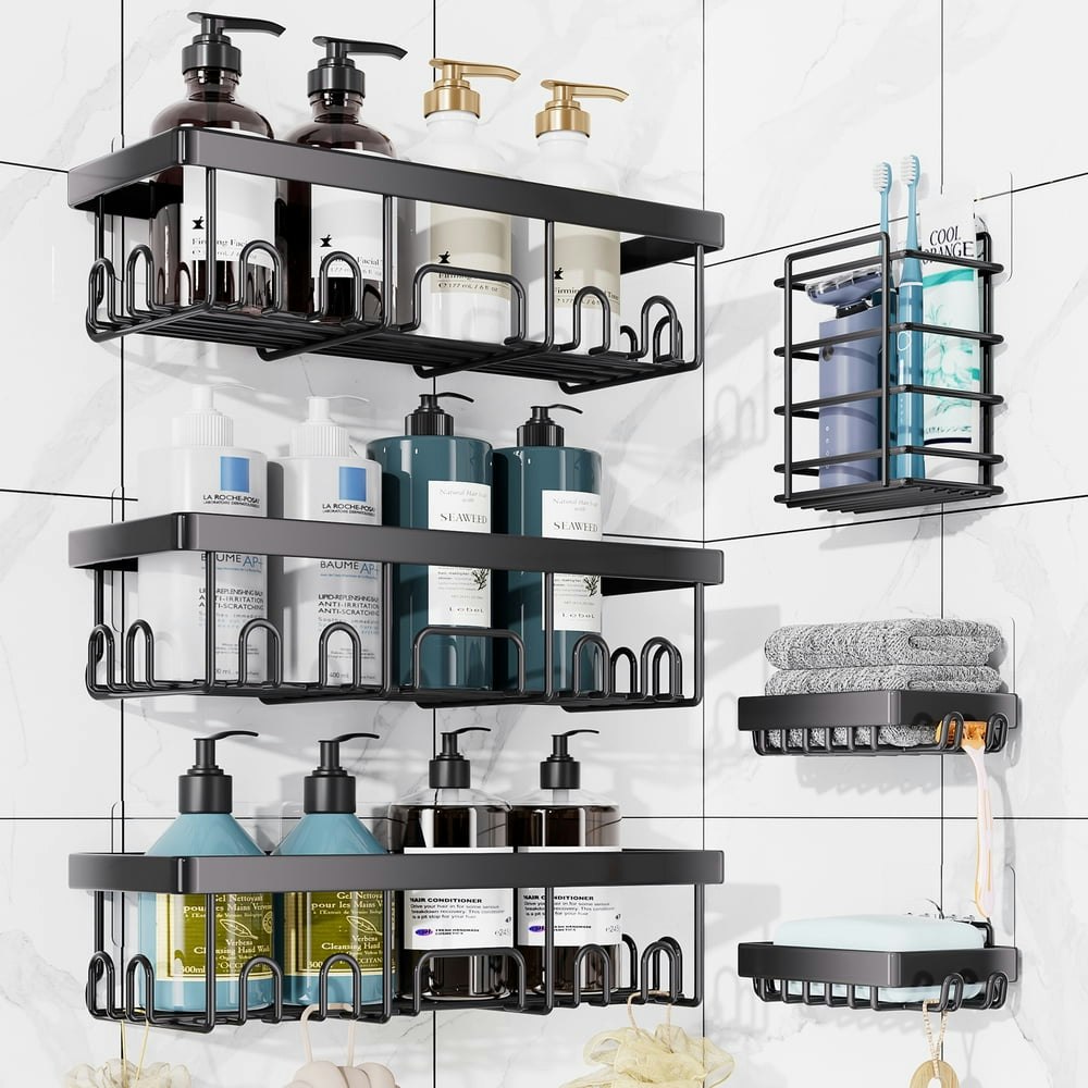 Ophanie Adhesive Shower Caddy 6-Pack: $14.98