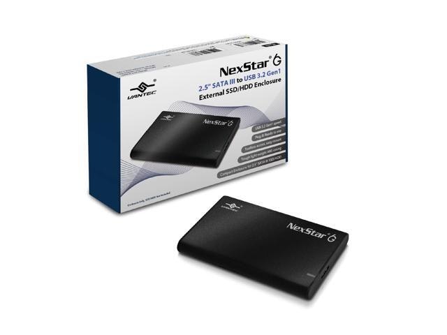 Vantec NexStar 6G 2.5-inch SATA to USB 3.2 SSD/HDD Enclosure: $36.84 Vantec NexStar 6G 2.5-inch SATA to USB 3.2 SSD/HDD Enclosure: $36.84