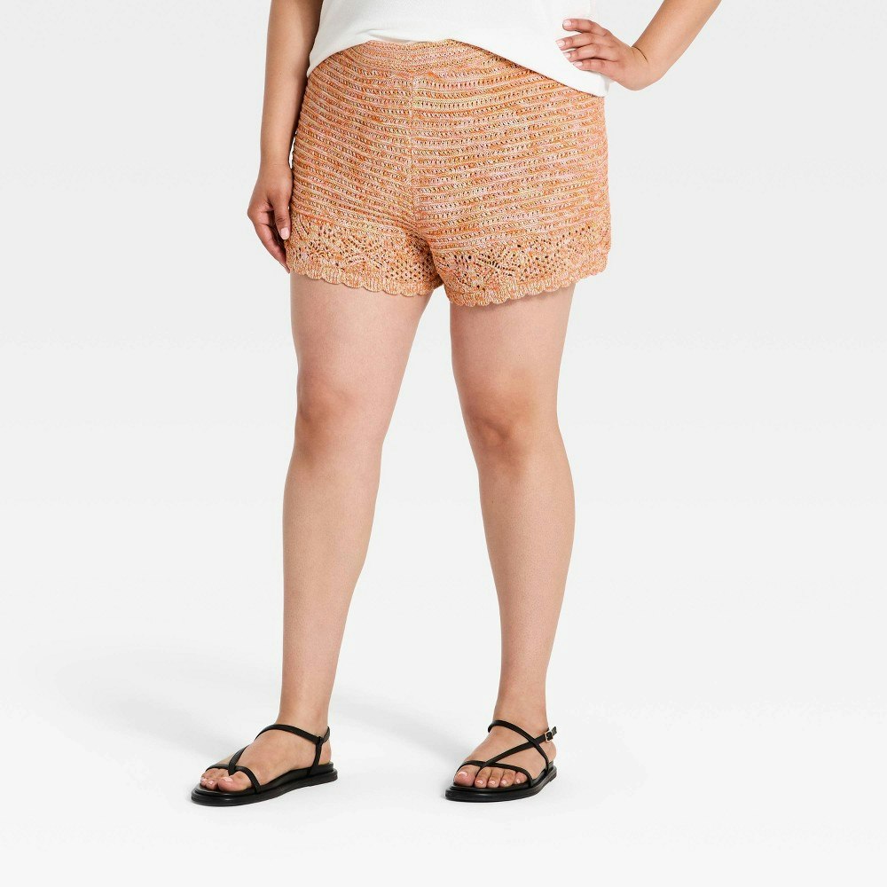 Women's Knit Scalloped Shorts: $25 Women's Knit Scalloped Shorts: $25