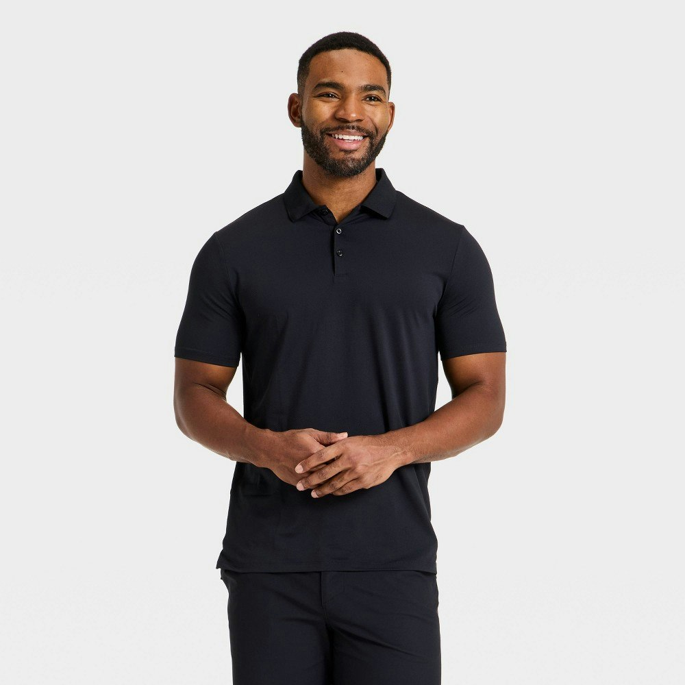 All In Motion Men's Short Sleeve Textured Polo Shirt: $30 All In Motion Men's Short Sleeve Textured Polo Shirt: $30