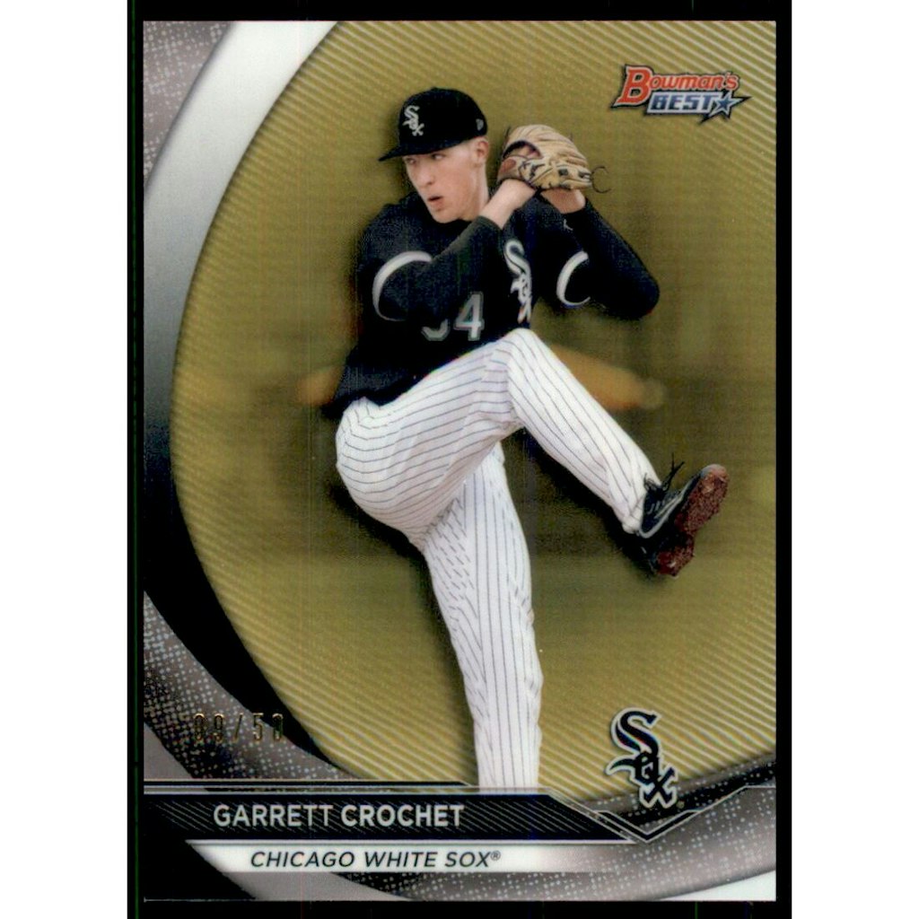 2020 Bowman's Best Garrett Crochet Gold Refractor Trading Card: $40