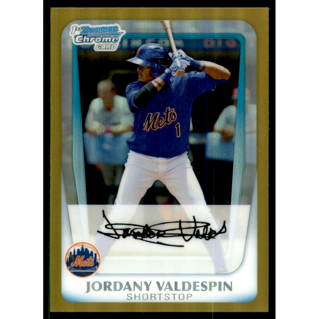 2011 Bowman Chrome Prospects Jordany Valdespin Gold Refractor #BCP200: $13.50 2011 Bowman Chrome Prospects Jordany Valdespin Gold Refractor #BCP200: $13.50