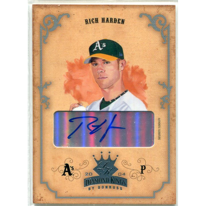 2004 Diamond Kings DK Signatures Silver Rich Harden Card /100: $10.50 2004 Diamond Kings DK Signatures Silver Rich Harden Card /100: $10.50