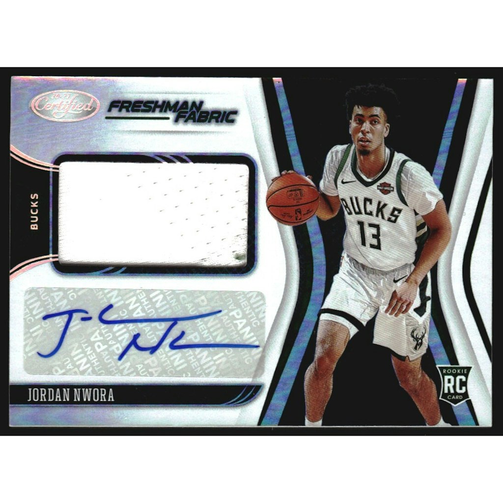 2020-21 Certified Freshman Fabric Signatures Jordan Nwora Trading Card: $10.80 2020-21 Certified Freshman Fabric Signatures Jordan Nwora Trading Card: $10.80