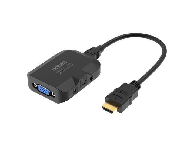 Onten HDMI to VGA and Optical Audio Converter: $23.06 Onten HDMI to VGA and Optical Audio Converter: $23.06