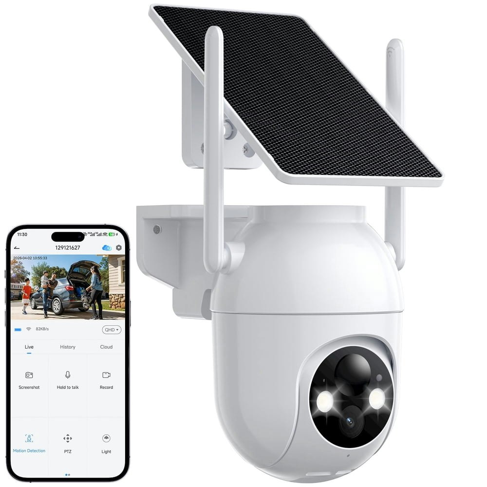 Wireless Solar-Powered Outdoor Security Camera: $99.99 Wireless Solar-Powered Outdoor Security Camera: $99.99