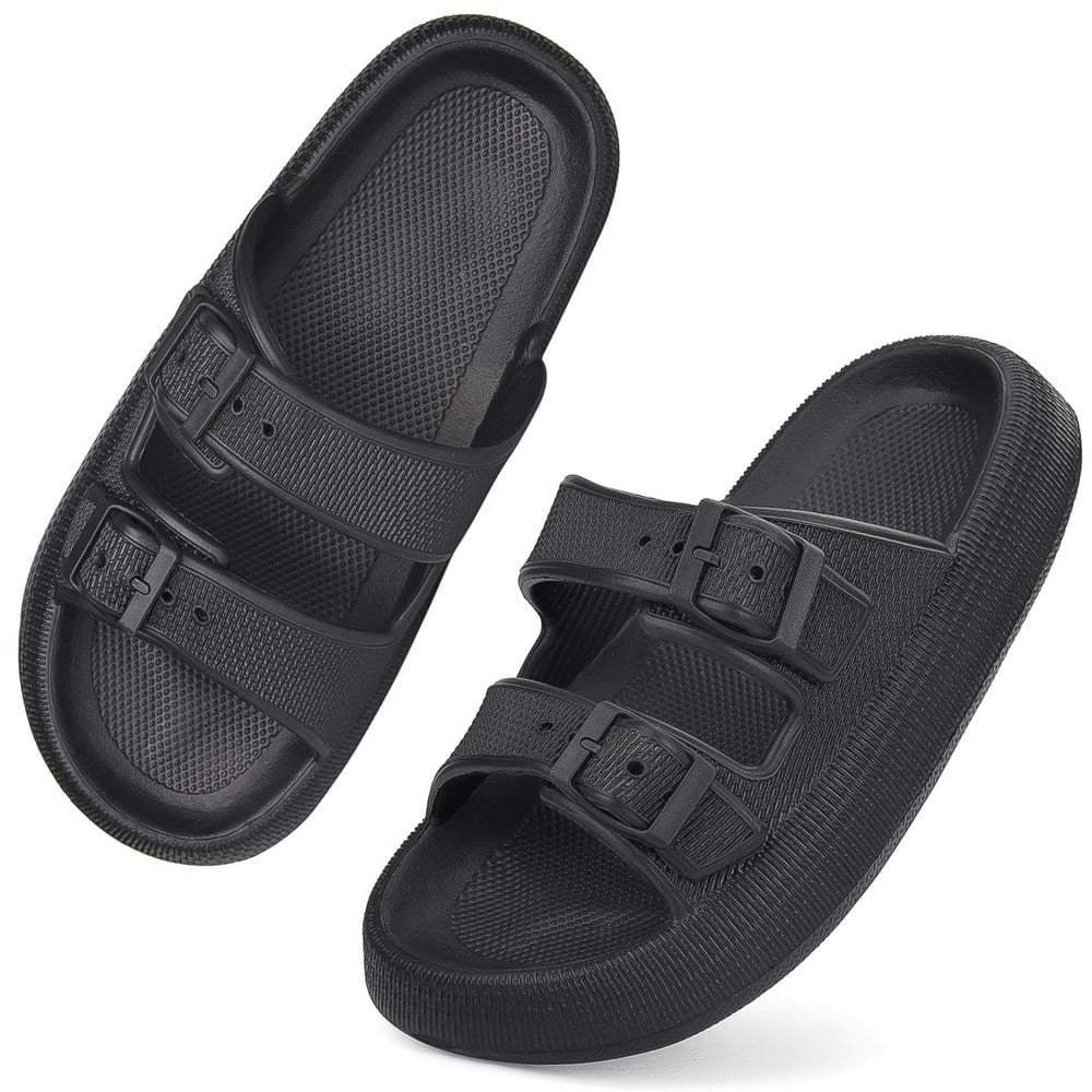Vonmay Unisex Adjustable Double Buckle Slides: $16.88